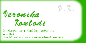 veronika komlodi business card